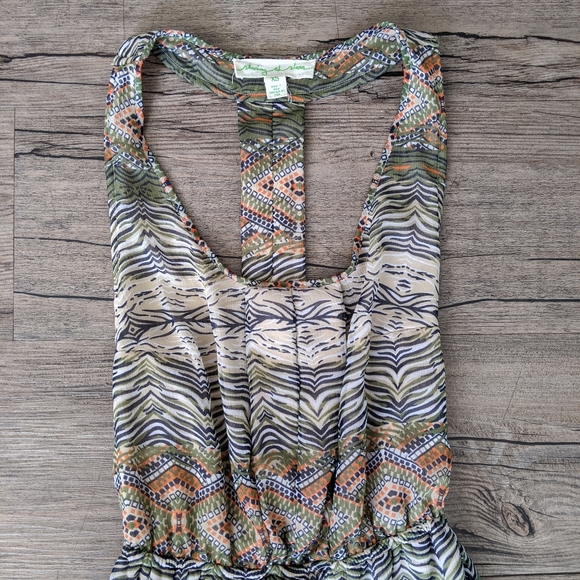 Printed high low open back dress - Picture 3 of 3